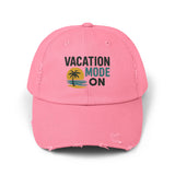 Vacation Mode On Distressed Hat