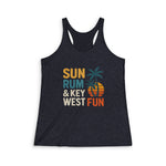 Sun, Rum & Key West Fun Women's Racerback Tank
