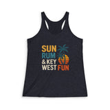 Sun, Rum & Key West Fun Women's Racerback Tank