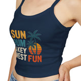 Sun, Rum & Key West Fun Spaghetti Strap Tank Top