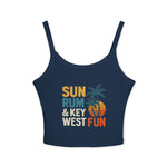 Sun, Rum & Key West Fun Spaghetti Strap Tank Top