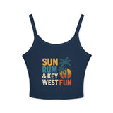 Sun, Rum & Key West Fun Spaghetti Strap Tank Top