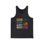Sun Rum & Key West Fun Unisex Jersey Tank