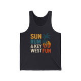 Sun Rum & Key West Fun Unisex Jersey Tank