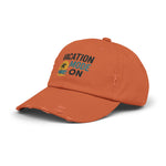 Vacation Mode On Distressed Hat