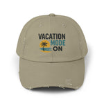 Vacation Mode On Distressed Hat