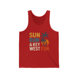 Sun Rum & Key West Fun Unisex Jersey Tank