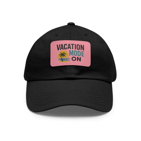 Vacation Mode Dad Hat with Leather Patch
