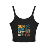 Sun, Rum & Key West Fun Spaghetti Strap Tank Top