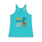 Sun, Rum & Key West Fun Women's Racerback Tank