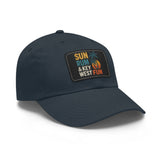 Sun, Fun & Key West Rum Dad Hat with Leather Patch