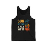 Sun Rum & Key West Fun Unisex Jersey Tank