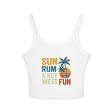 Sun, Rum & Key West Fun Spaghetti Strap Tank Top